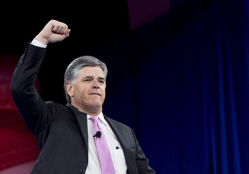 Sean Hannity speaks during the annual Conservative Political Action Conference (CPAC) 2016 at National Harbor in Oxon Hill, Maryland, outside Washington, March 4, 2016. / AFP / SAUL LOEB (Photo credit should read SAUL LOEB/AFP/Getty Images)