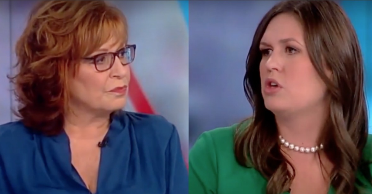 Huckabee Sanders Debates Ladies of 'The View' on Trump's Relationship ...