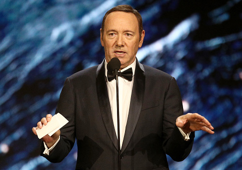 Kevin Spacey onstage to present Britannia Award for Excellence in Television / Getty Images