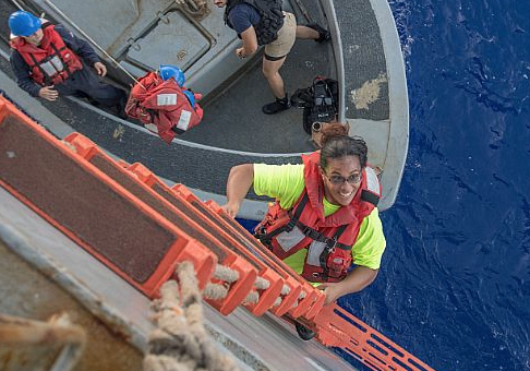 U.S. Navy rescues two American women lost at sea for five months. Mass Communication Specialist 3rd Class Jonathan Clay/ U.S. Navy Released/ Public Domain