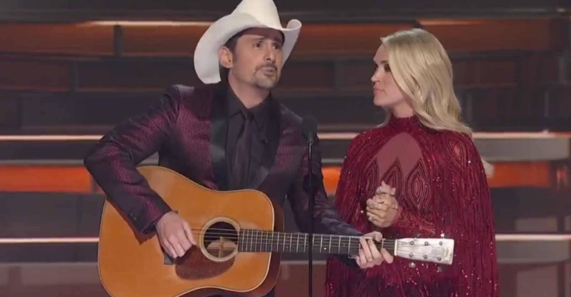Paisley, Underwood Perform Parody Song About Trump's Tweets at CMAs