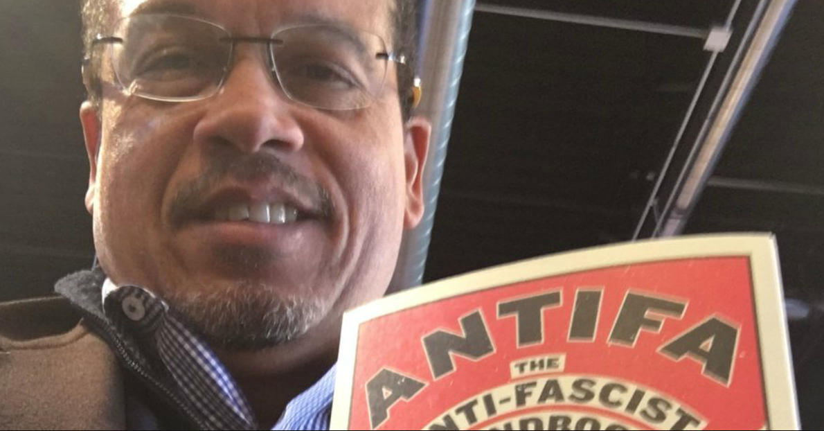 Ellison Posts Photo of Himself Posing With 'Antifa' Handbook, Says ...