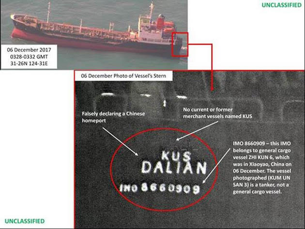 ship China North Korea