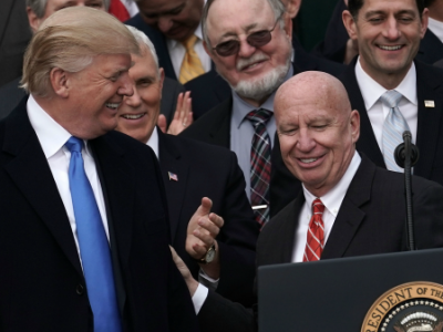 Rep. Kevin Brady and President Trump