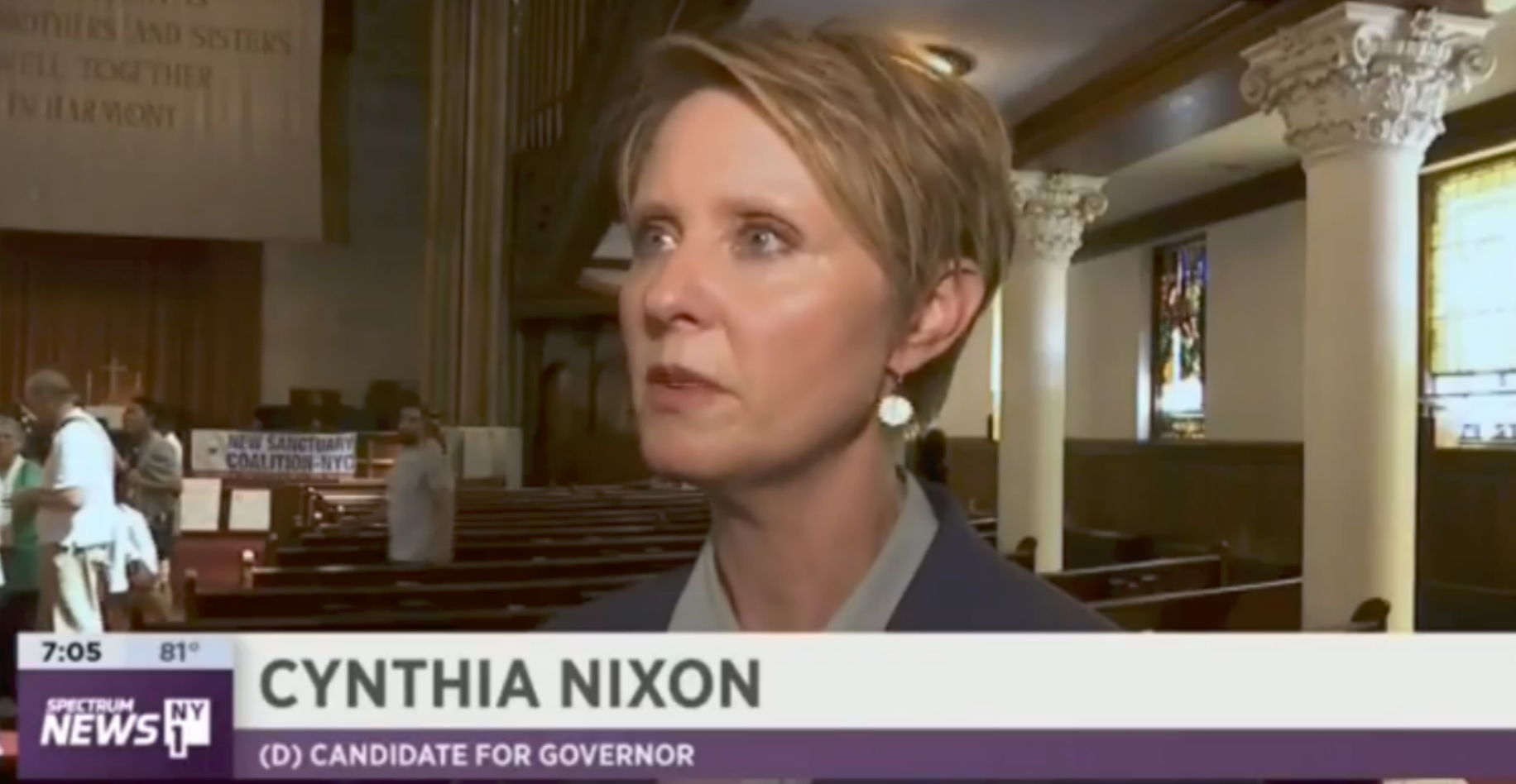 Cynthia Nixon ICE Has Frankly Turned Into a 'Terrorist Organization