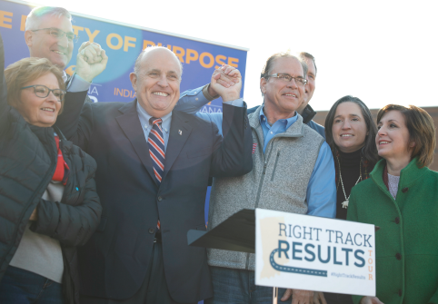 Giuliani campaigns in Indiana