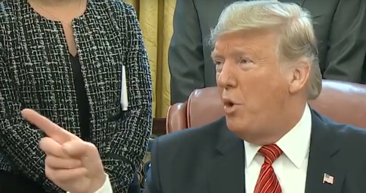 Trump Challenges Reporter: Would You Sign Dems' Bills To End Shutdown ...