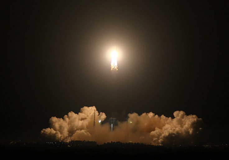 China's heavy-lift carrier rocket Long March-5 blasts off