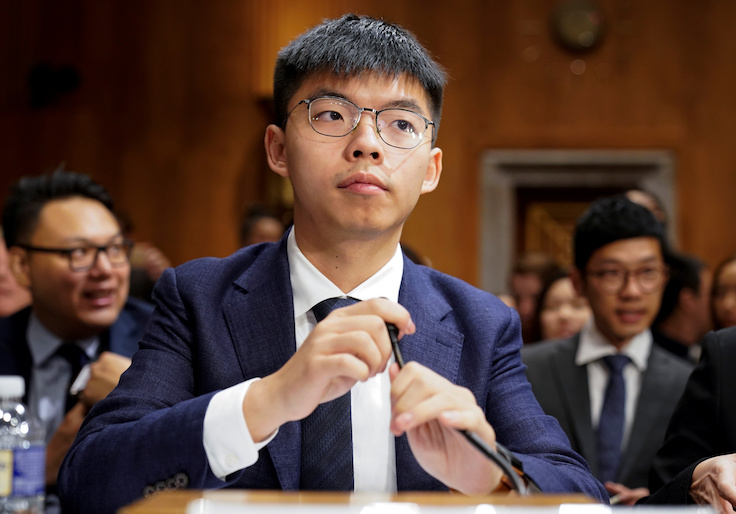 Joshua Wong, secretary-general of Hong Kong's pro-democracy Demosisto party and leader of the 'Umbrella Movement' / Reuters