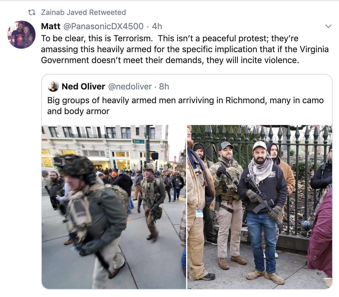 Dem Operative Shares Tweet Calling Gun-Rights Advocates Terrorists
