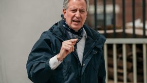 New York City mayor Bill de Blasio