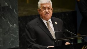 Palestinian president Mahmoud Abbas
