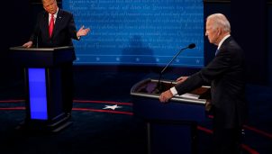 Donald Trump And Joe Biden Participate In Final Debate Before Presidential Election