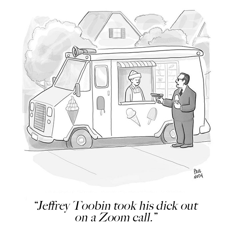 Jeffrey Toobin Dick Slip Scandal Explained In New Yorker Cartoons And 