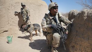 U.S. Soldiers Provide Security Around Kandahar Airfield