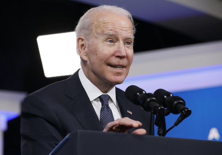 President Biden Speaks On Rebuilding Country's Supply Chains In U.S.