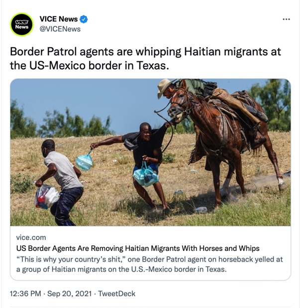Here's Why Black People Being Whipped at the Border Is Like the