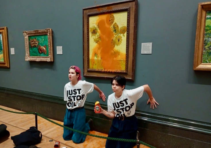 Who Throws Soup? Climate Activists Trash Van Gogh Painting With Tomato Bisque
