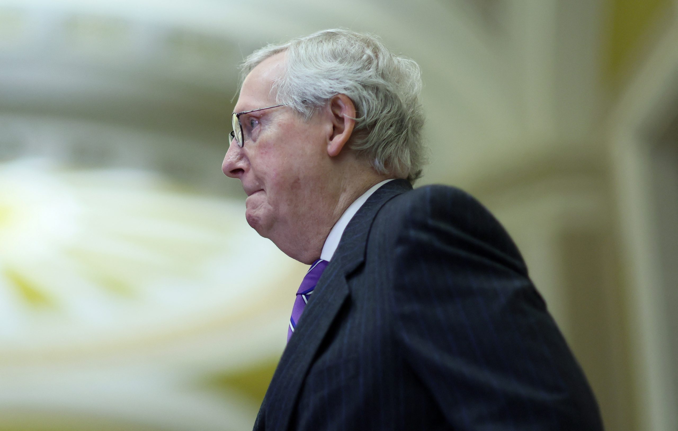 Republican Mitch McConnell Hospitalized After Fall in Hotel