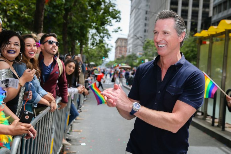 Newsom criticizes Target for betraying LGBTQ community by removing Satan-related products.