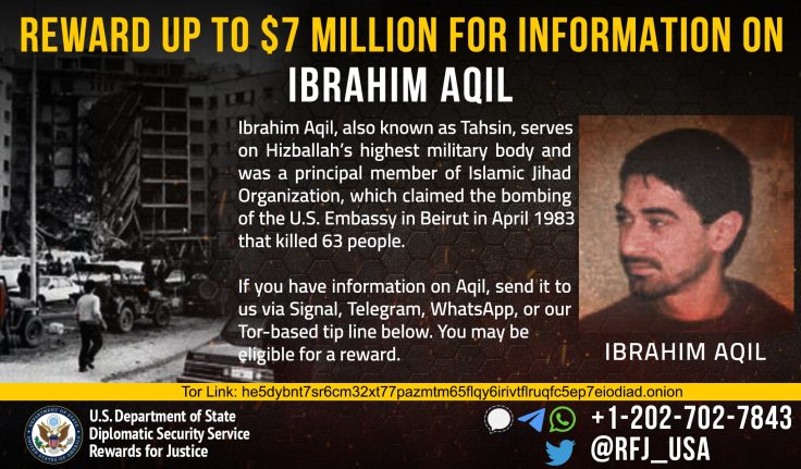 US Puts  Million Bounty on Hezbollah Leader’s Head