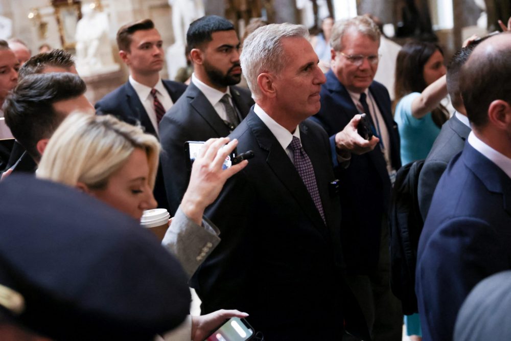 McCarthy’s bill on debt limit passes hurdle for House vote.