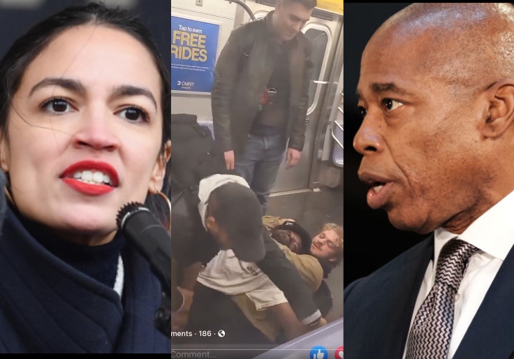 AOC criticizes NYC mayor for homeless man’s death on video.