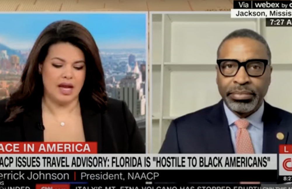 NAACP President questioned over Florida travel advisory for Blacks after conflicting data surfaced. Watch video.