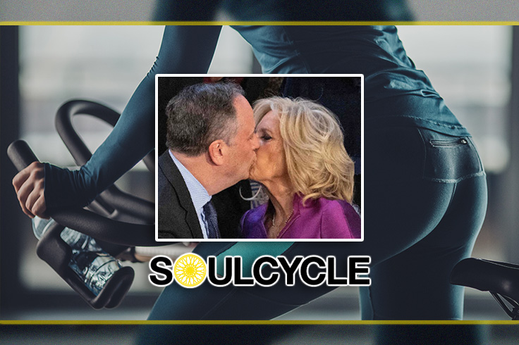 Dr. Jill and Kamala’s husband seen leaving SoulCycle months after State of the Union make-out.