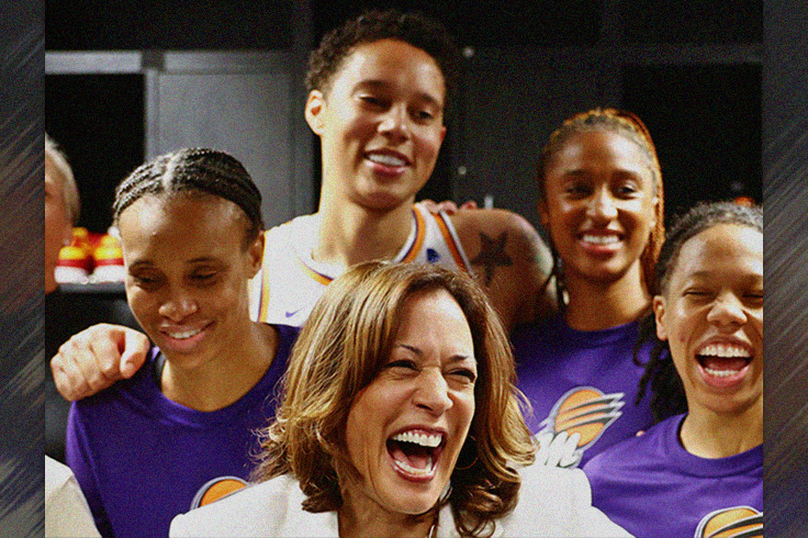 Kamala Harris claims world leaders inquire about the WNBA.