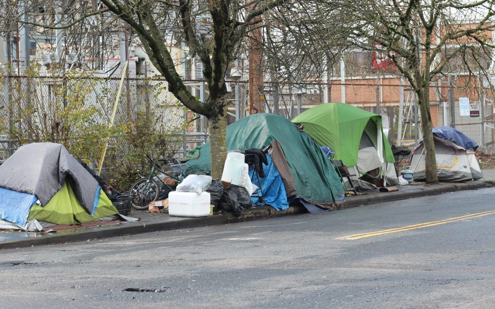 Portland may ban homeless camps to tackle ‘humanitarian crisis’.