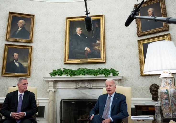 Media portrays Biden’s debt ceiling loss as a win, calling him the ‘Apostle of Bipartisanship’.