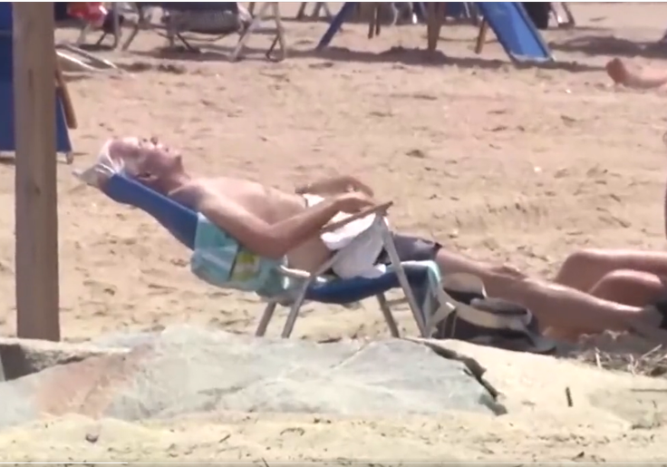 VIDEO: Joe Biden Enjoys Sunbathing Shirtless