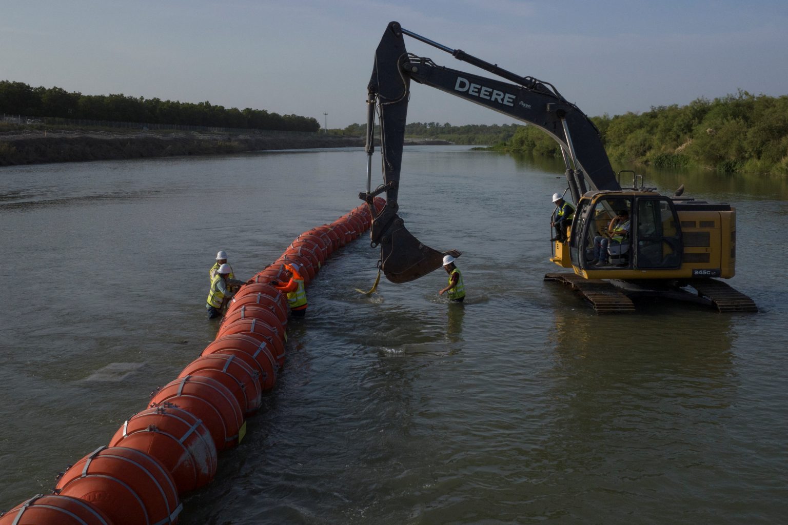 Texas Can Keep Border Buoys In Place For Now, Judge Rules