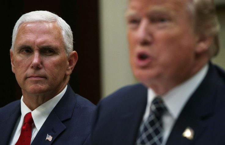 Pence counters Trump’s populism with force.