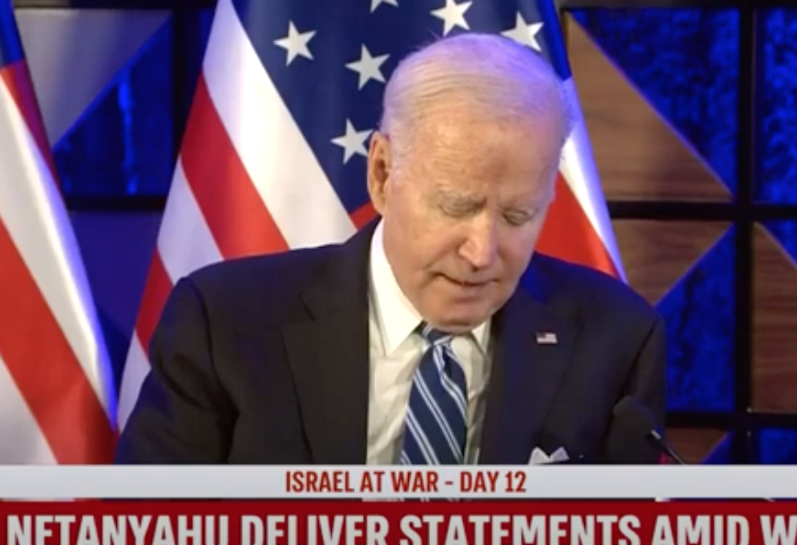 VIDEO: Biden in Israel Blames ‘The Other Team’ for Hospital Blast