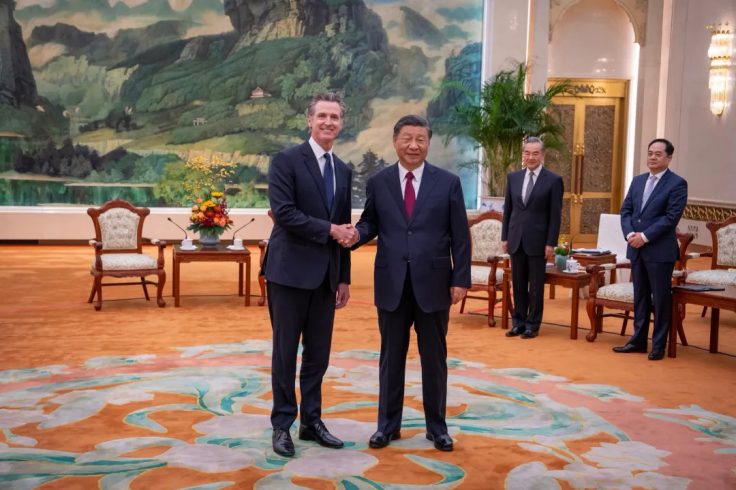 VIDEO: Gavin Newsom Collides with Chinese Child on Basketball Court