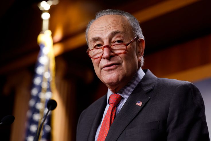 Chuck Schumer praised an anti-Israel group whose leader expressed joy over the killing of Jews by Hamas