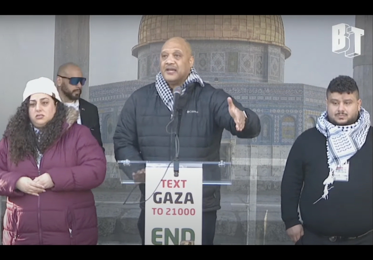 House Democrat Joins Anti-Semites and Holocaust Deniers at ‘March for Gaza’ Rally