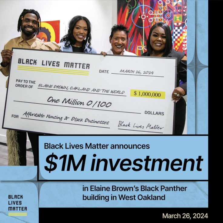 Black Lives Matter invests M in ex-Black Panther leader’s affordable housing initiative