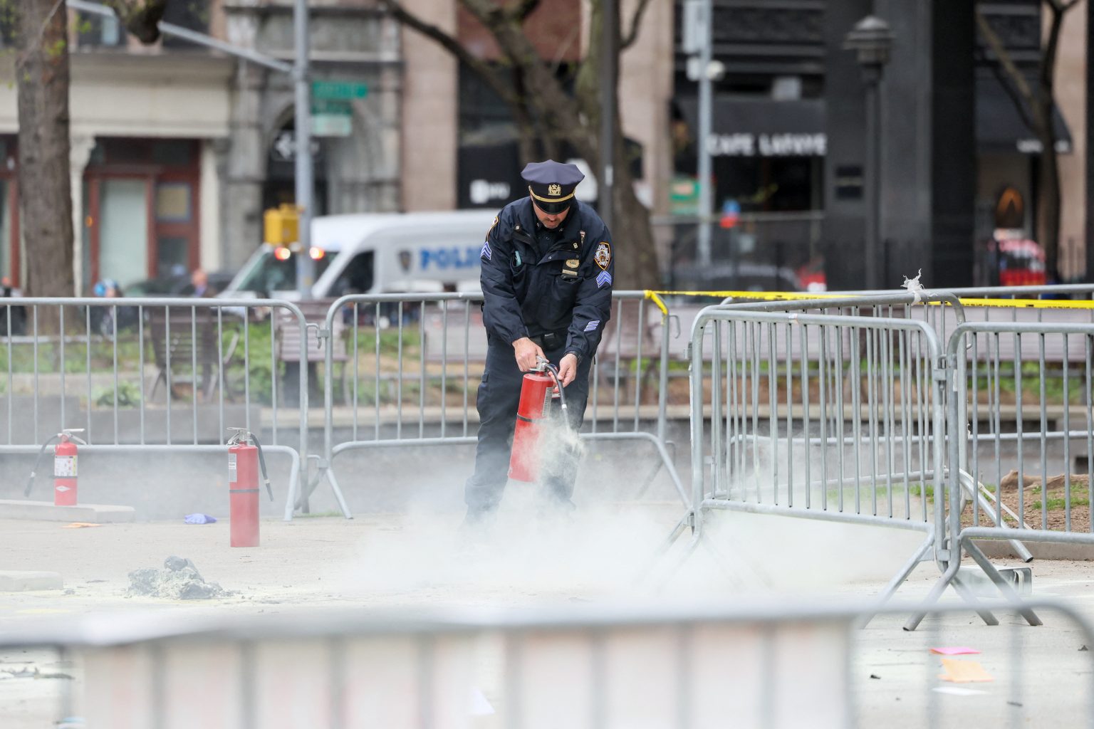 Man Sets Himself On Fire Outside Court Amid Trump Trial