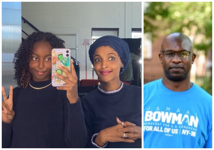 Jamaal Bowman supports Ilhan Omar’s daughter following her suspension for involvement in anti-Israel tent city at Columbia