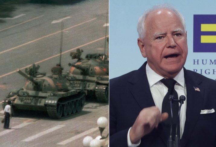 Tim Walz Said He Was in Hong Kong During the Tiananmen Square Massacre. He Was Home in Nebraska.