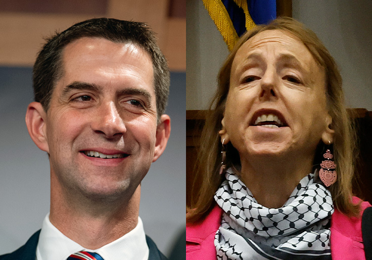 Tom Cotton Schools Code Pink Activists for Wearing ‘Terrorist’ Durag