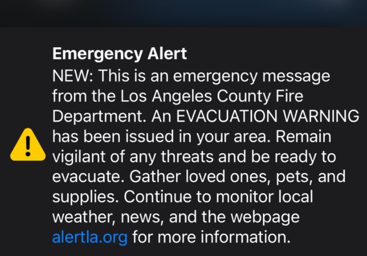 LA Officials Issued Countywide Evacuation Order—by Mistake