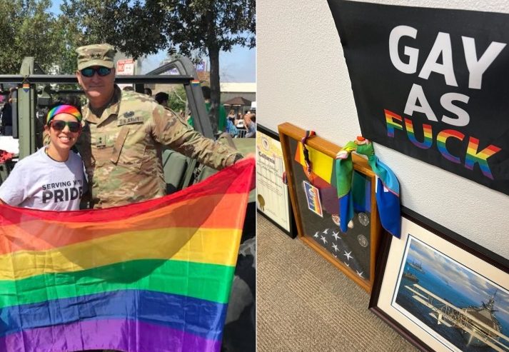 California’s Top Military Commander Displayed ‘Gay As F—’ Flag in His Office Before Newsom Promoted Him