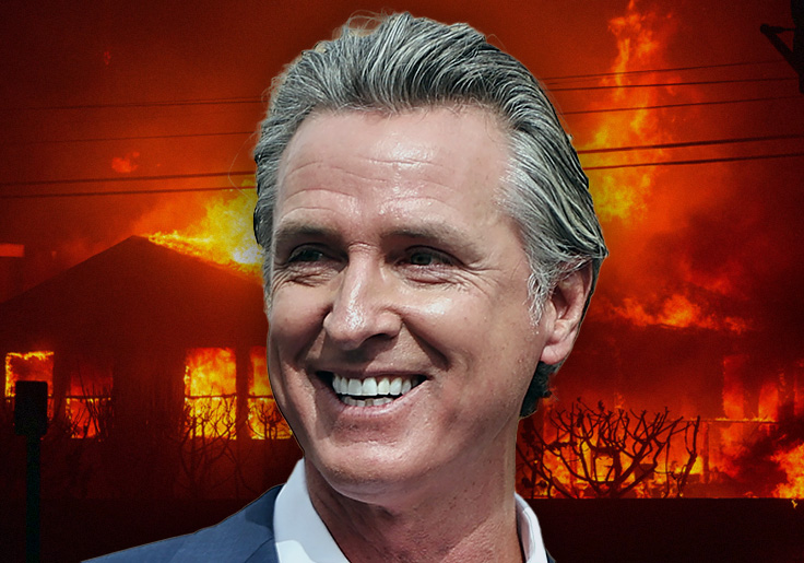 Journalists Echo Gavin Newsom’s ‘Misinformation’ Talking Points on California Wildfires