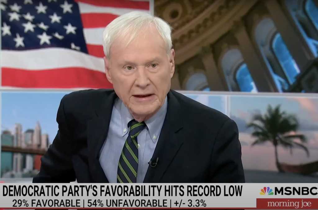 Chris Matthews Says Dems Have 29 Percent Favorability Because ‘Nobody Checks the Facts Anymore’