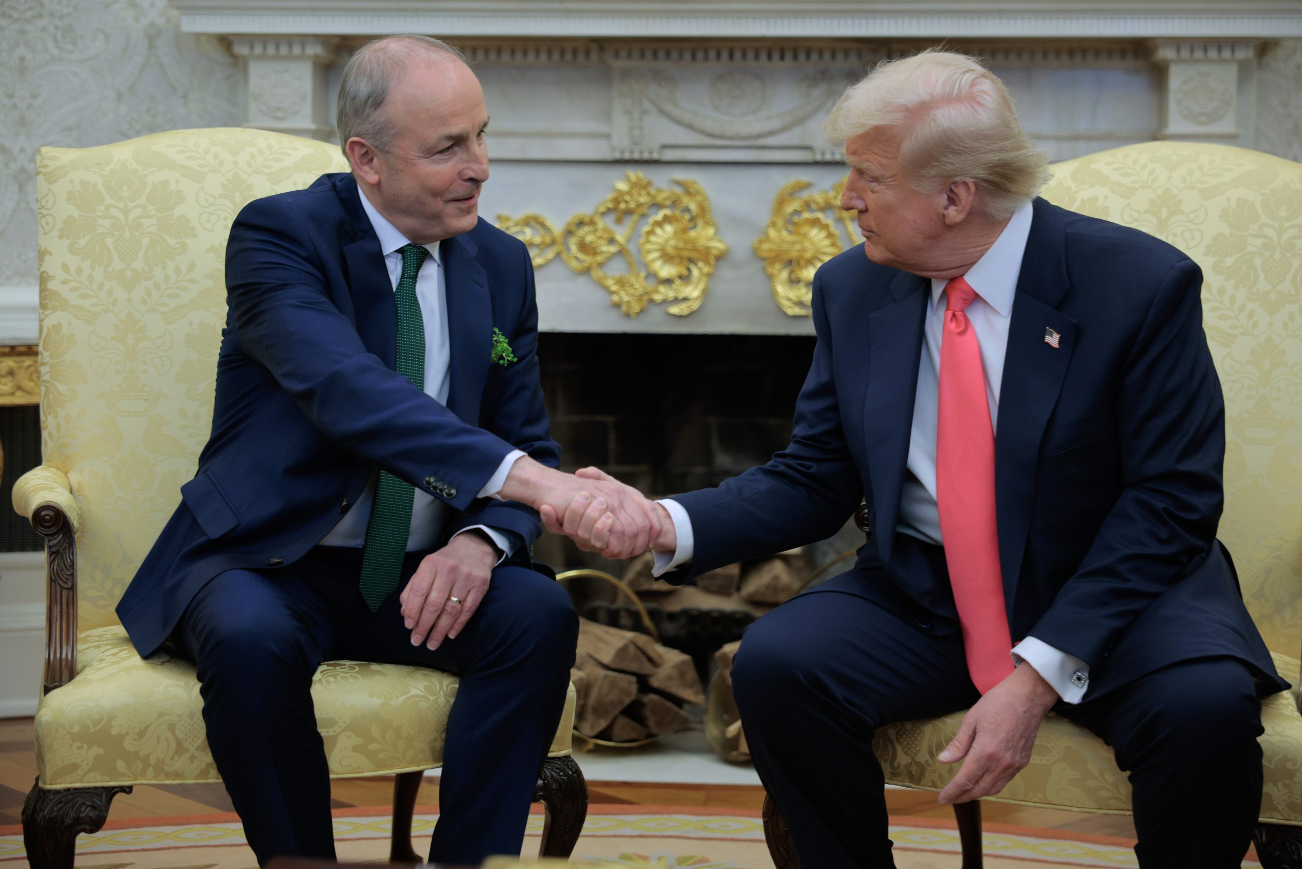 Trump, With Ireland’s Leader in Tow, Takes Aim at EU, Russia, and the Education Department