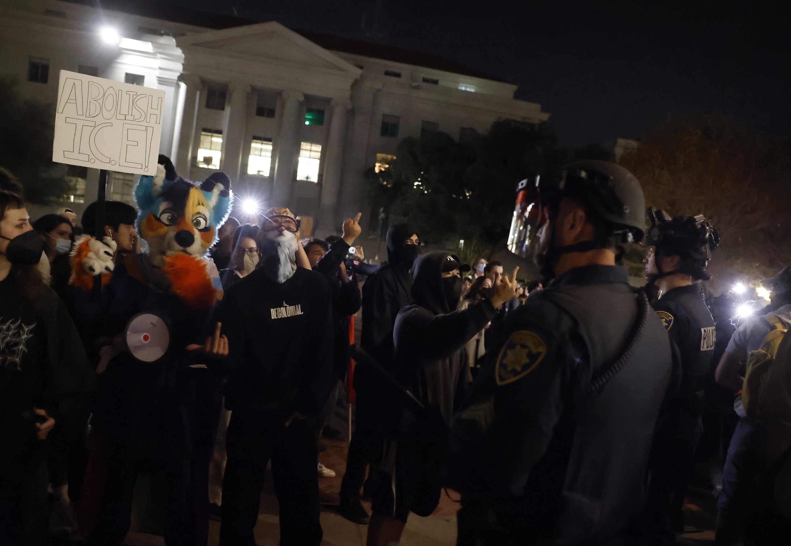 UC Berkeley Student Radicals Clash With Police, Attack Conservatives Outside TPUSA Event Honoring Charlie Kirk